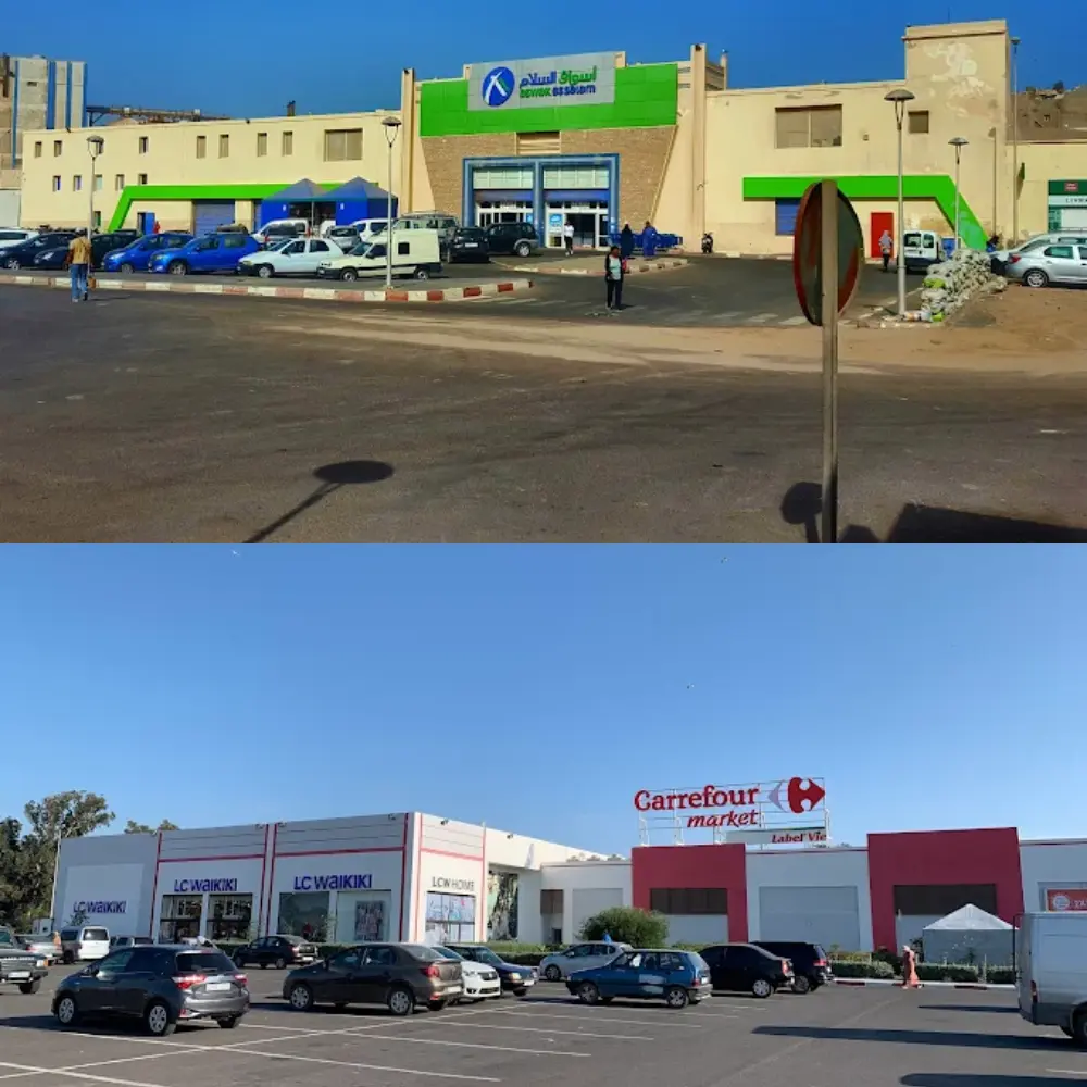 Aswak Assalam et Carrefour à Essaouira