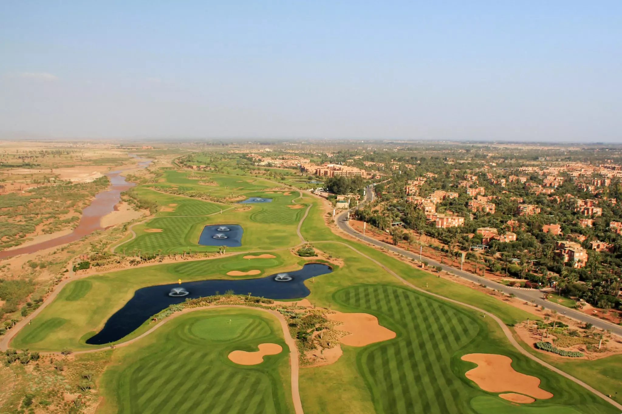 vue aérienne golf essaouira
