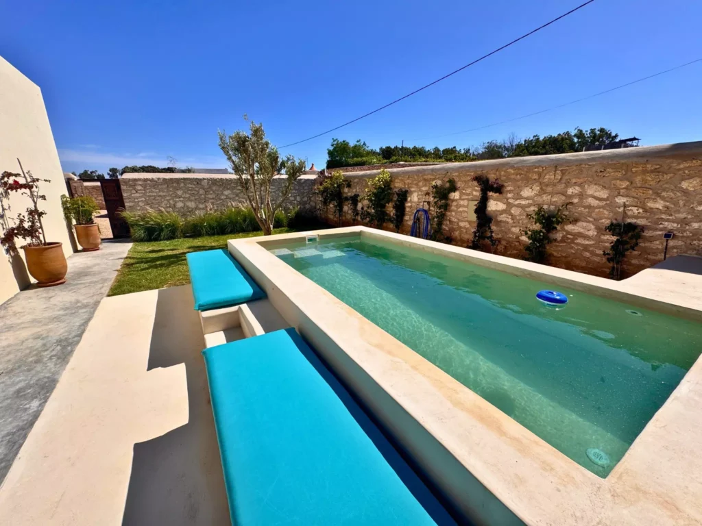 piscine et banquette villa Dar Bilboa Essaouira
